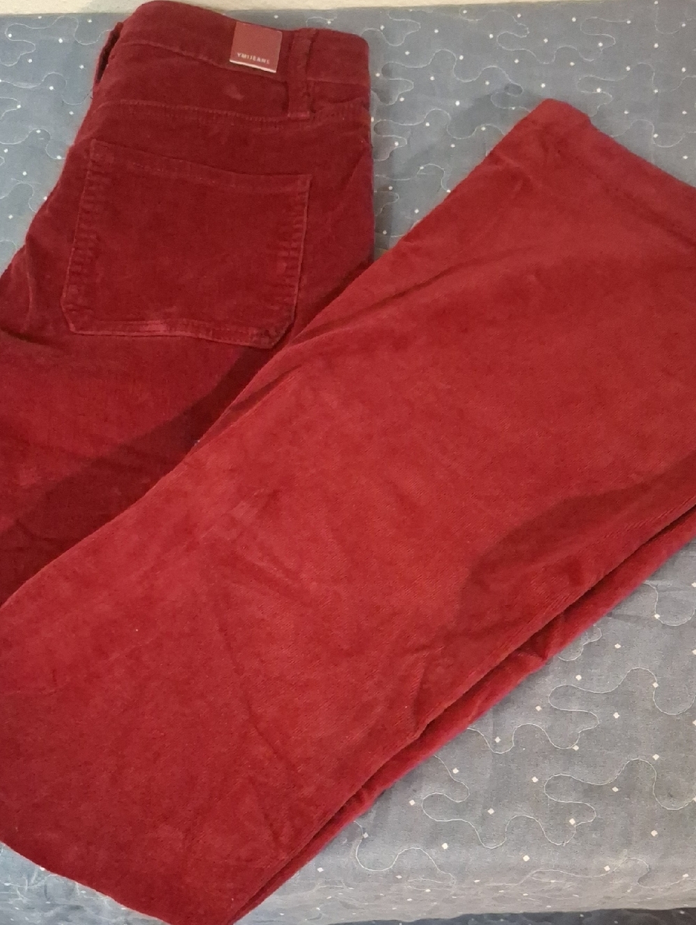 YMI Deep Red Corduroy Pants size 9
